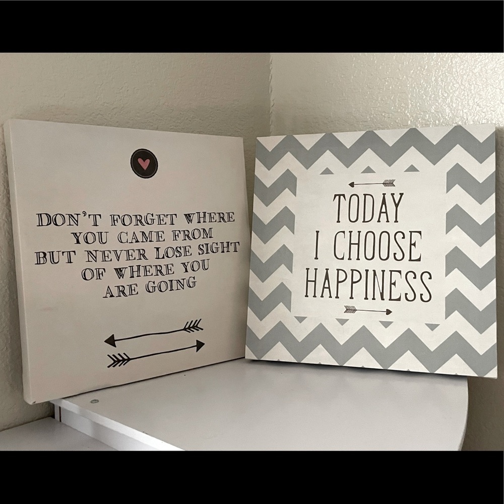 Bedroom wall decor x2